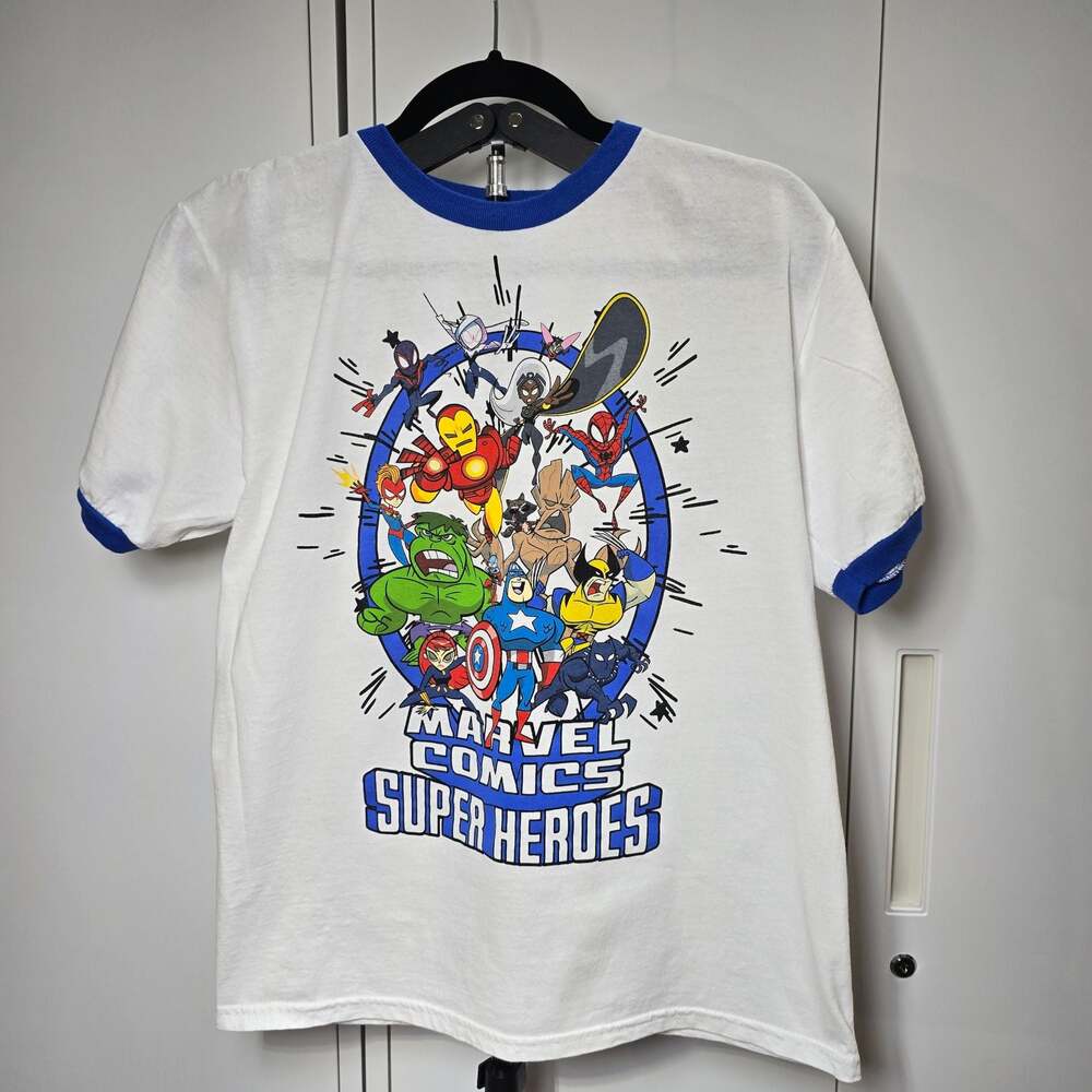 Marvel Comics Super Heroes Ringer Graphic T-Shirt